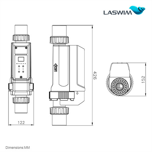 Laswim China Hizo Fábrica Precios Al Por Mayor Generador De Cloro Salino Sistema De Cloración Salina Con Garantía De 3 Años