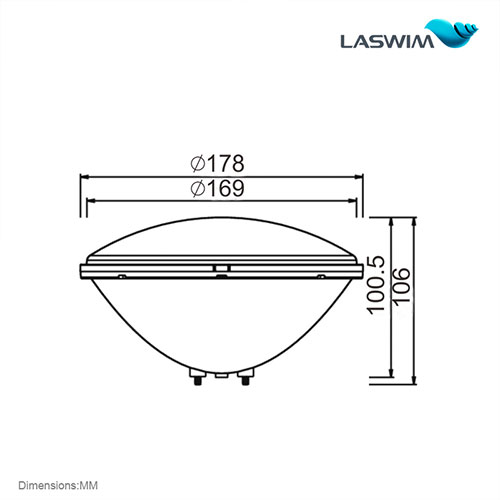 Laswim Factory 24W PAR56 Bombilla LED RGB Cambio De Color Control Remoto Reemplazo De Luz IP68 A Prueba De Agua Para Piscina
